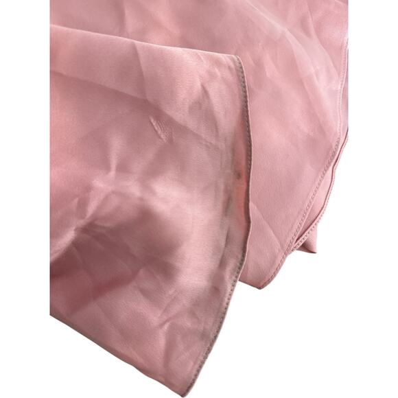 Fame and Partners Trine Dusty Rose Pink Satin V-Neck Maxi Gown Size 4 - Picture 13 of 13